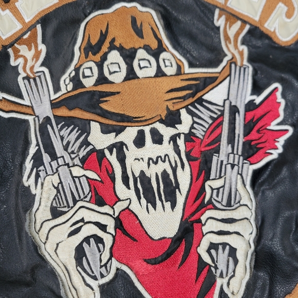 Steve and Barry's wild west saloon warren lotas style letterman jacket men's lar - Picture 2 of 11